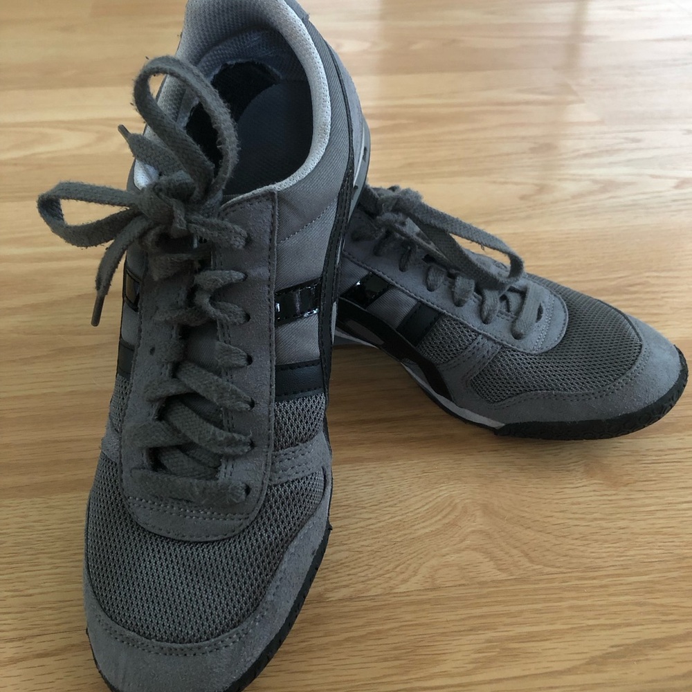 Onitsuka Tiger by Asics Gray and Black Sneakers